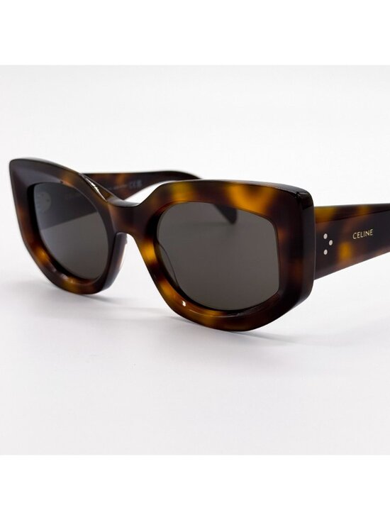 NEW CELINE SUNGLASSES CL40277I 53E HAVANA WOMEN EYEWEAR - Picture 7 of 10